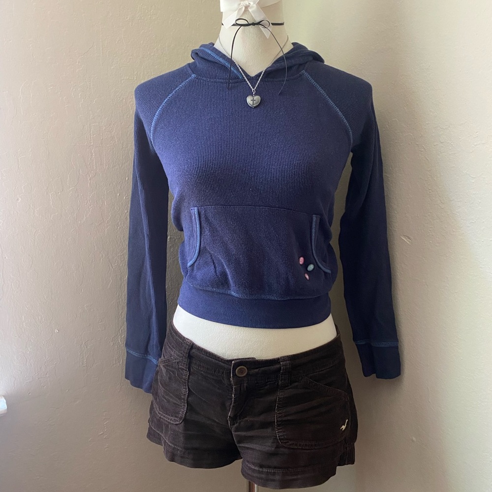 GAP Women's Navy Blue Crew Neck Sweater